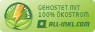 Gehostet mit 100% Ökostrom - bei All-INKL.com